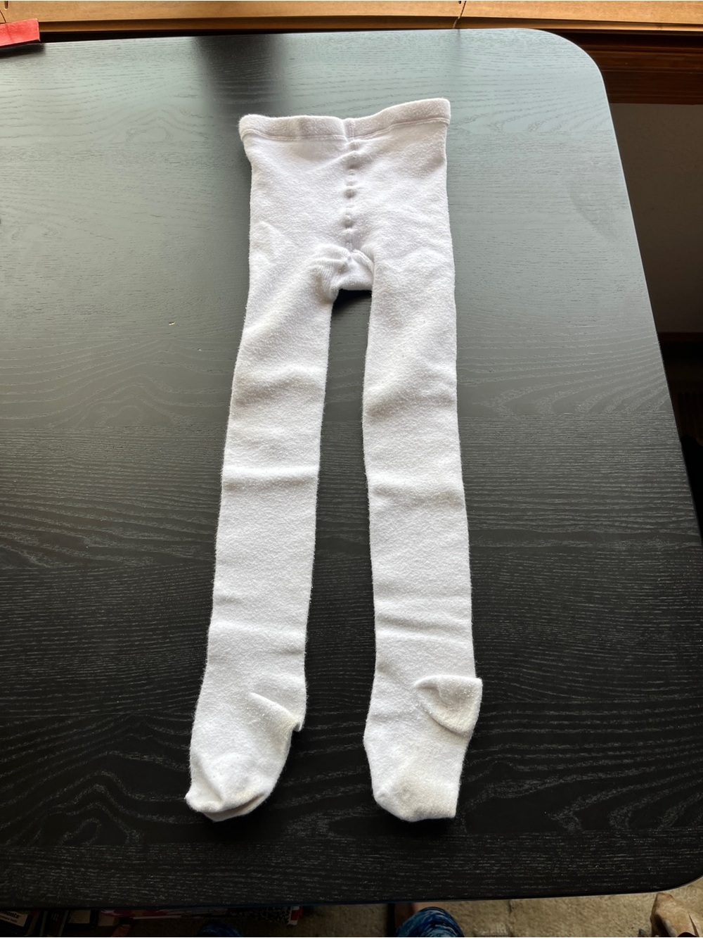 Children's White Opaque Tights - Soft Stretch